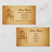 Veilingen, Antieke en verzamelobjecten Visitekaart Visitekaartje (Voorkant / Achterkant)