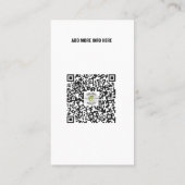 Veilingmeester huis verkoop gavel waardering dag visitekaartje (Achterkant)