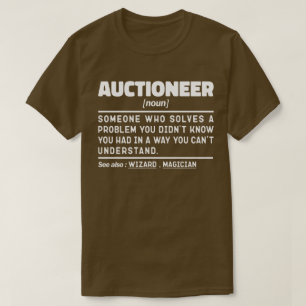 Veilingmeester Noun Definition Marketer Grappige u T-shirt