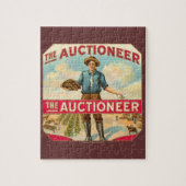 Veilingmeester Sigarenlabel Veiling Legpuzzel (Verticaal)