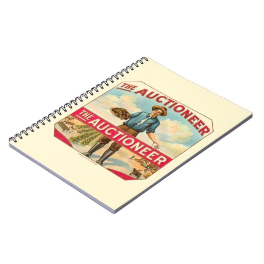 Veilingmeester Sigarenlabel Veiling Notitieboek (Linkerzijde)