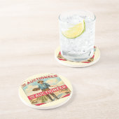 Veilingmeester  Sigarenlabel Veiling Zandsteen Onderzetter (Zijkant)