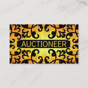 Veilingmeester Sunshine Damask Visitekaartje