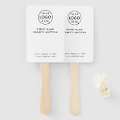 Veilingpaddle | Veiling bij liefdadigheidsgala Mod Handwaaier (Voorkant en achterkant)
