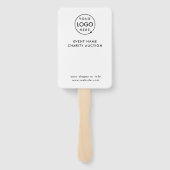 Veilingpaddle | Veiling bij liefdadigheidsgala Mod Handwaaier (Achterkant)