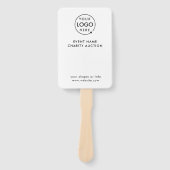 Veilingpaddle | Veiling bij liefdadigheidsgala Mod Handwaaier (Voorkant)