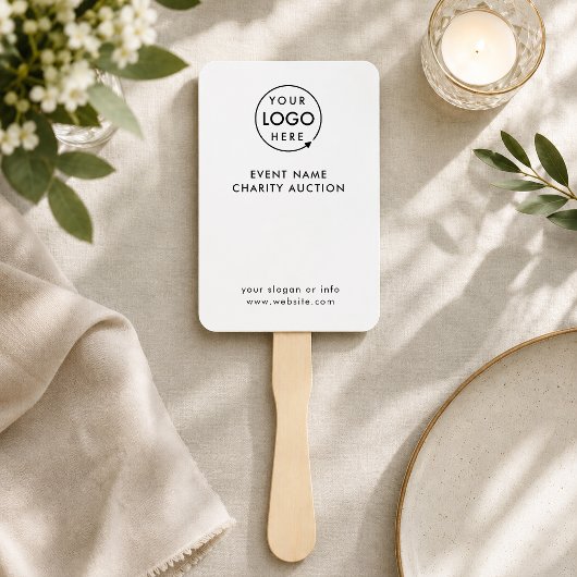 Veilingpaddle | Veiling bij liefdadigheidsgala Mod Handwaaier