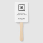 Veilingpaddle voor liefdadigheid | Evenementontwer Handwaaier (Achterkant)