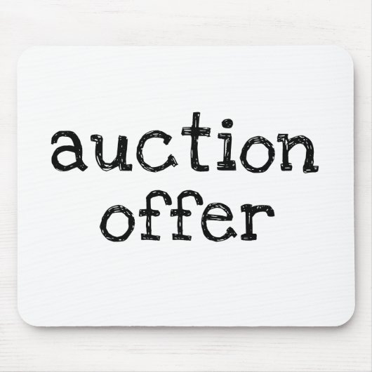 Veilingsvoorstel Muismat (Voorkant)