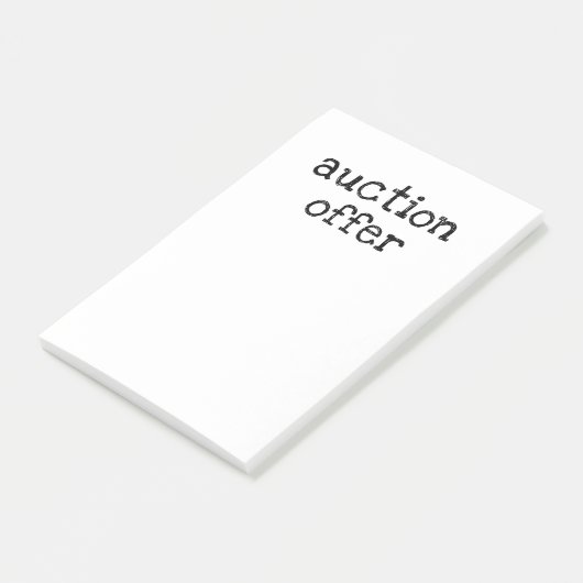 Veilingsvoorstel Post-it® Notes (Schuin)