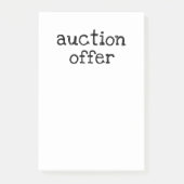 Veilingsvoorstel Post-it® Notes (Voorkant)