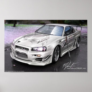Veilside StreetDrag GTR door MK211 Poster