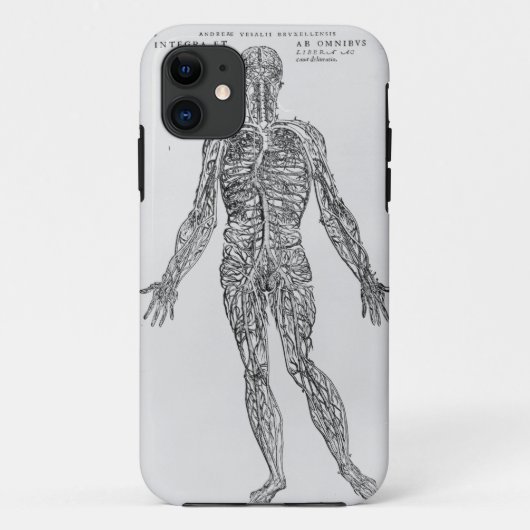 Veinen- en arteriestelsel (b/w-druk) Case-Mate iPhone case (Achterkant)