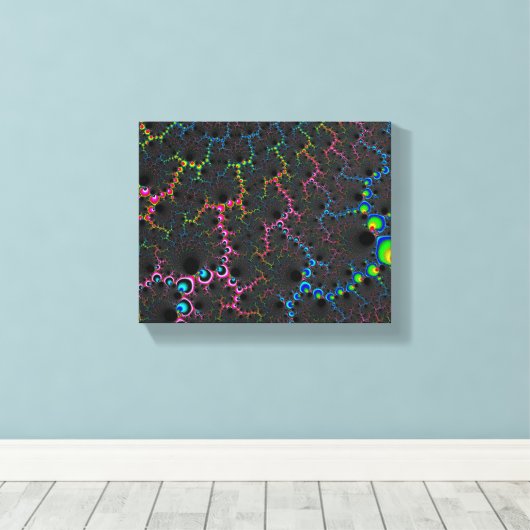 Veins - Fractal Art Canvas Afdruk (Insitu (Houten vloer))