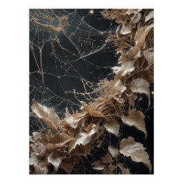 Veins of Decay – Herfstdetailkunst Perfect Poster