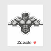 Veiny Hand Sticker Dumbbell Power Hardcore Fit (Vel)