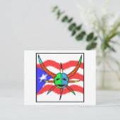 vejigante mask briefkaart (Staand voorkant)