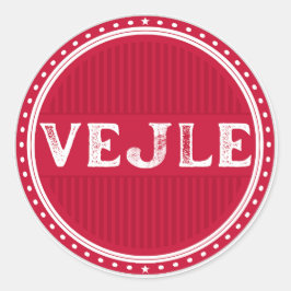 Vejle City Pride Embleem – Deense identiteit Ronde Sticker