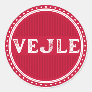 Vejle City Pride Emblem – Danish Identity Ronde Sticker