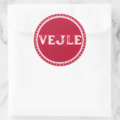 Vejle City Pride Emblem – Danish Identity Ronde Sticker (Tas)