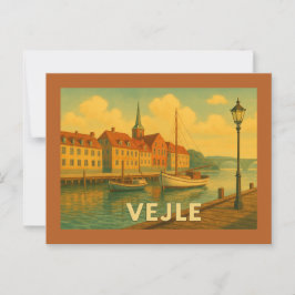 Vejle Denemarken Brug Briefkaart