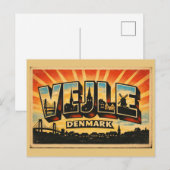 Vejle Denemarken Brug Briefkaart (Voorkant / Achterkant)
