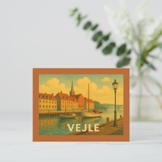Vejle Denmark Bridge Briefkaart (Staand voorkant)