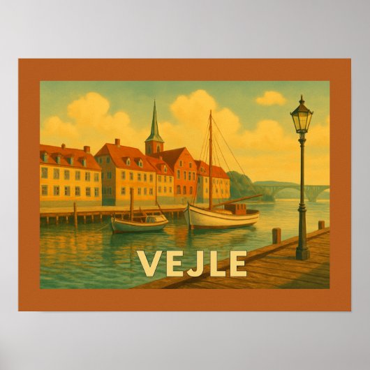 Vejle Denmark Bridge Poster (Voorkant)