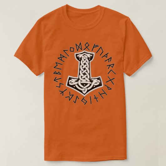 Vekig Viking-symbool T-shirt (Design voorkant)