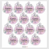 Vel met 14 Pasen Stickers Cupcake Toppers (Vel)