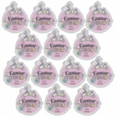 Vel met 14 Pasen Stickers Cupcake Toppers (Voorkant)