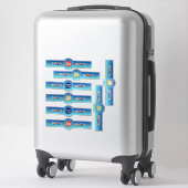 Vel met op maat gesneden grappige kerststickers sticker (Koffer)