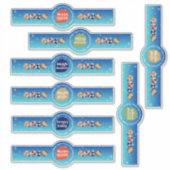Vel met op maat gesneden grappige kerststickers sticker (Voorkant)