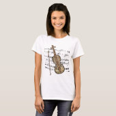  vel Music Violin T-shirt (Voorkant volledig)