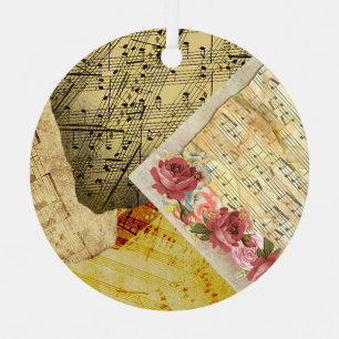 vel Musical Notes Metalen Ornament