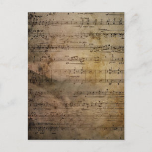  vel muziek briefkaart