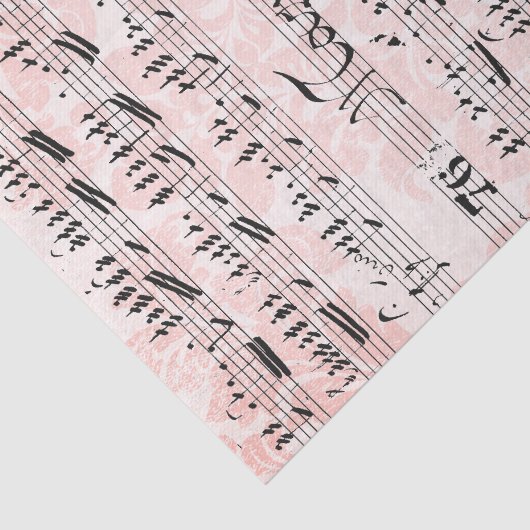  vel Muziek Collage Tissuepapier (Detail)