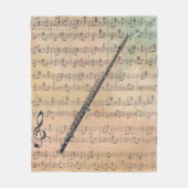 vel muziek met een vlote fleece deken (Voorkant)