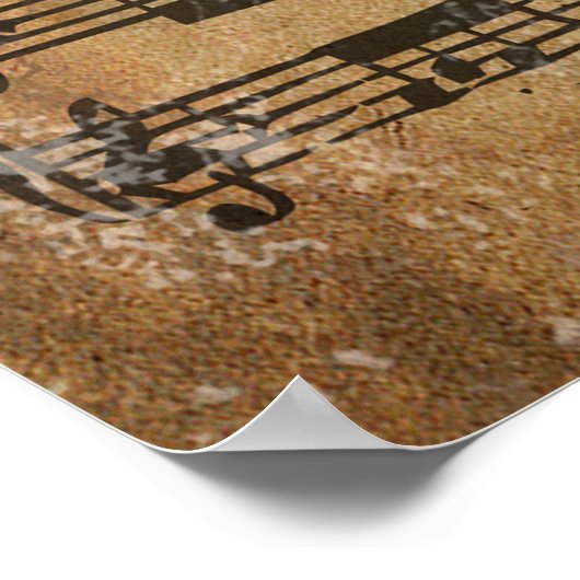  vel muziek poster (Hoek)