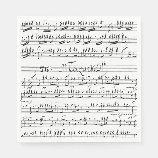 vel muziek servet (Voorkant)