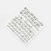 vel muziek servet (Hoek)