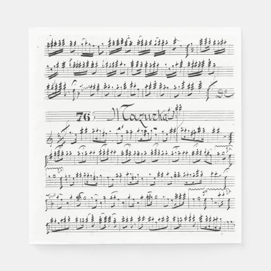  vel muziek servet (Voorkant)