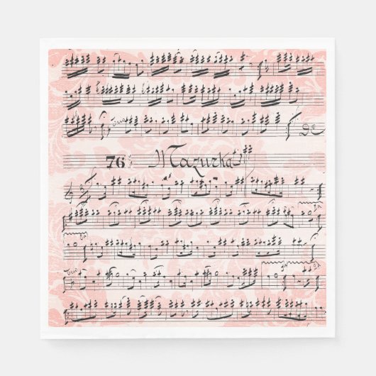  vel muziek servet (Voorkant)