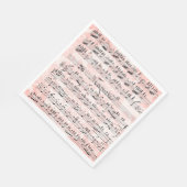  vel muziek servet (Hoek)