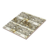  vel muziek tegeltje (Zijkant)