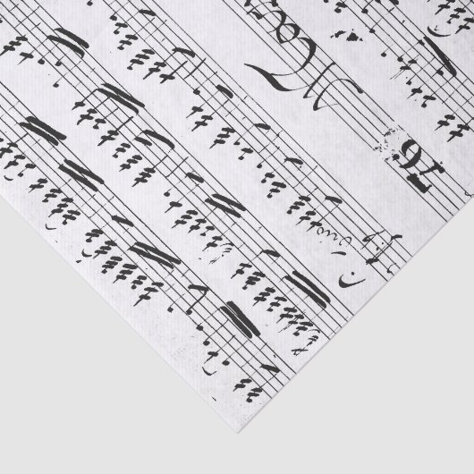  vel muziek tissuepapier (Detail)