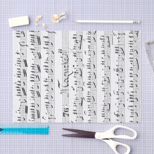 vel muziek tissuepapier (Craft)