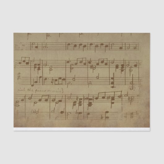 vel muziek tissuepapier (Voorkant)