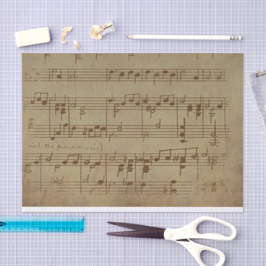  vel muziek tissuepapier (Craft)