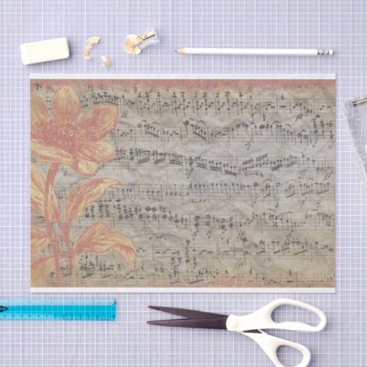  vel muziek tissuepapier (Craft)